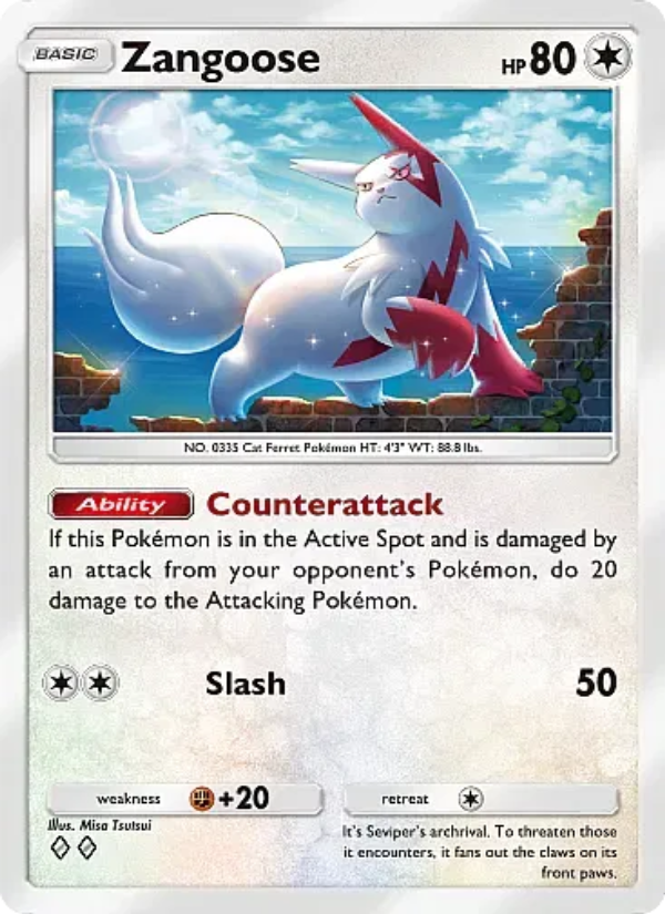 Zangoose - Pokémon TCG Card