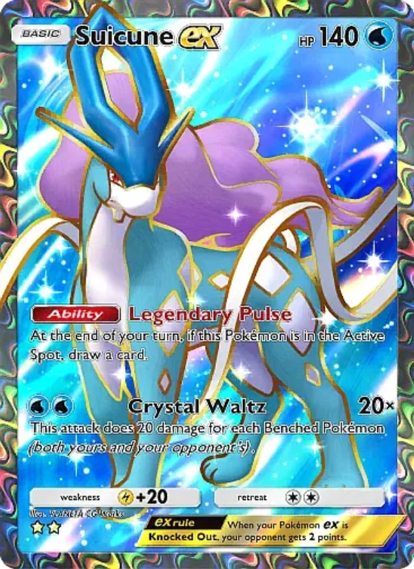 Suicune ex - Pokémon TCG Card