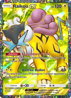 Raikou ex - pokemon TCG Card