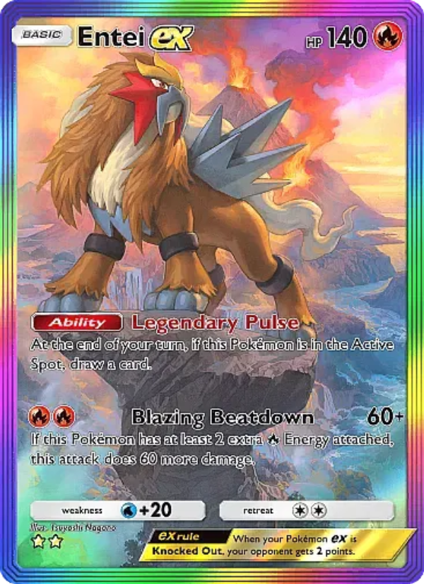 Entei ex - Pokémon TCG Card