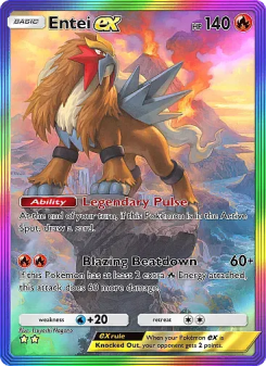 Entei ex - pokemon TCG Card