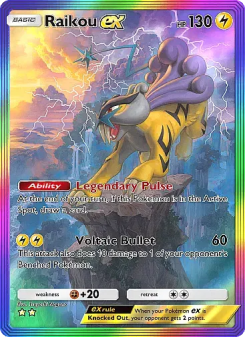 Raikou ex - pokemon TCG Card
