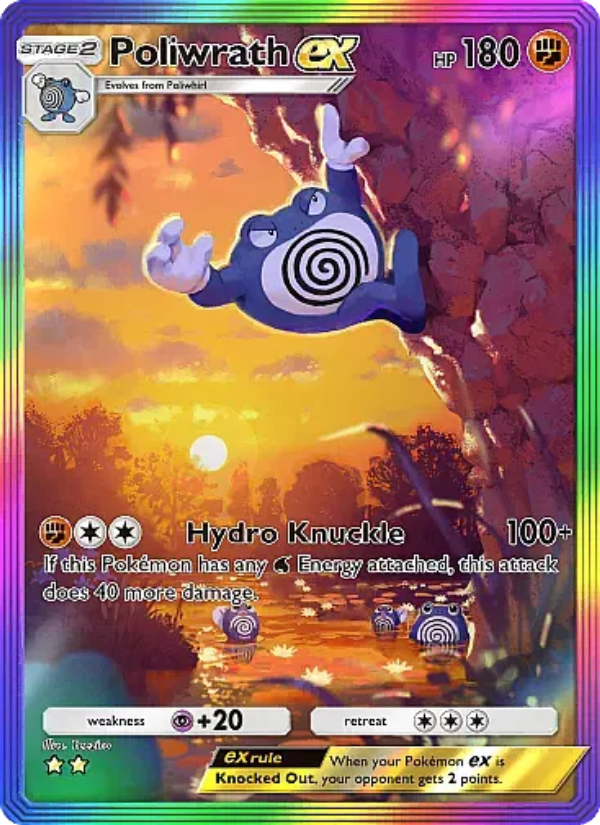 Poliwrath ex - Pokémon TCG Card