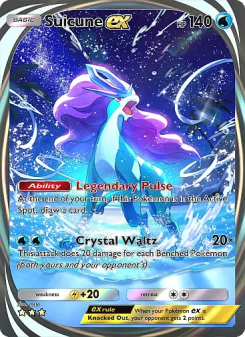 Suicune ex - pokemon TCG Card