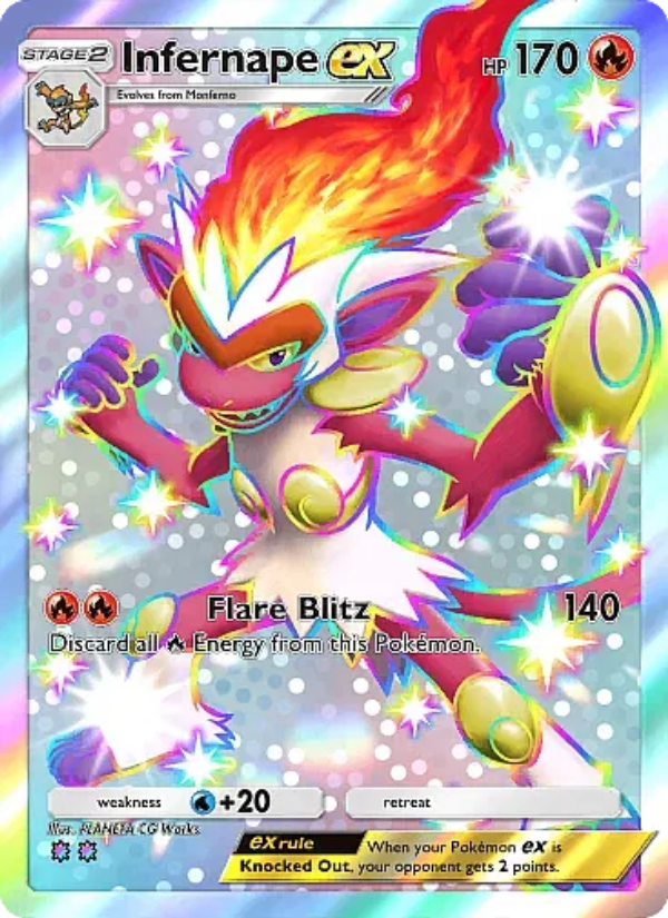 Infernape ex - Pokémon TCG Card