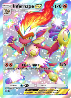 Infernape ex - pokemon TCG Card