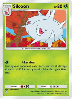 Silcoon - pokemon TCG Card