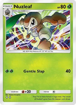 Nuzleaf - pokemon TCG Card