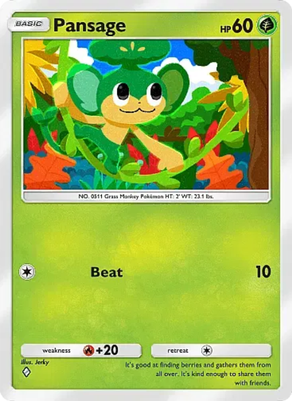 Pansage - Pokémon TCG Card