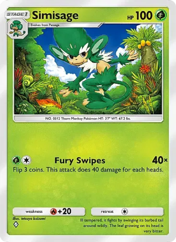 Simisage - Pokémon TCG Card