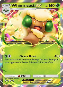 Whimsicott ex - pokemon TCG Card