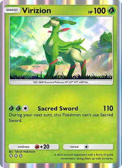 Virizion - pokemon TCG Card