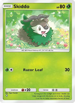 Skiddo - pokemon TCG Card