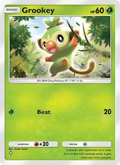 Grookey - pokemon TCG Card