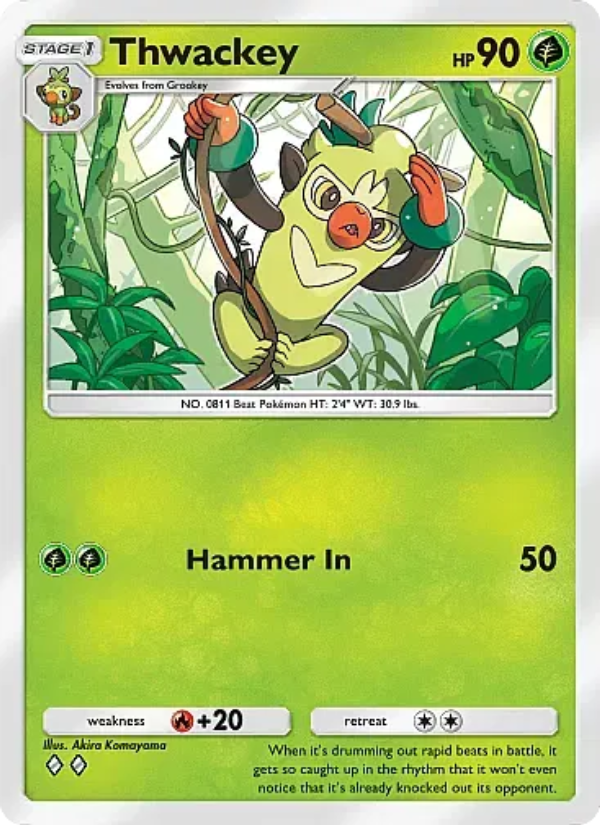 Thwackey - Pokémon TCG Card