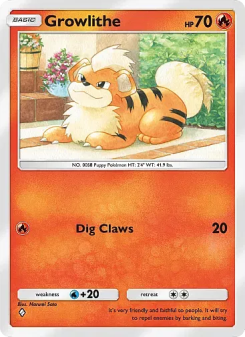 Growlithe - pokemon TCG Card