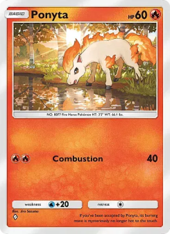 Ponyta - pokemon TCG Card