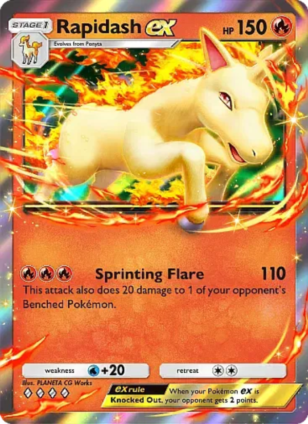 Rapidash ex - Pokémon TCG Card