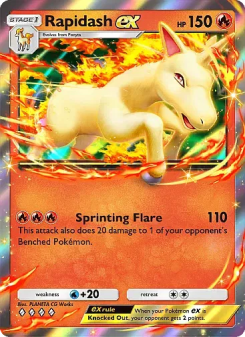 Rapidash ex - pokemon TCG Card