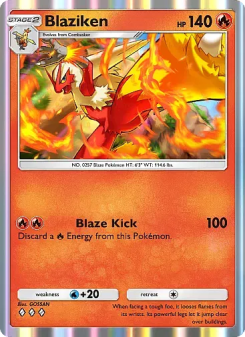 Blaziken - pokemon TCG Card