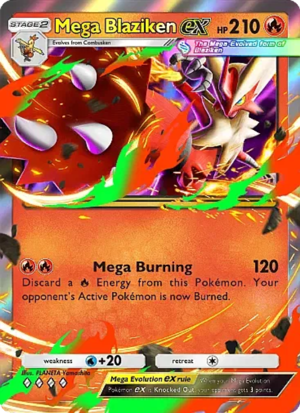Mega Blaziken ex - Pokémon TCG Card