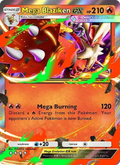 Mega Blaziken ex - pokemon TCG Card