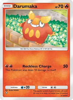 Darumaka - pokemon TCG Card