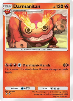Darmanitan - pokemon TCG Card