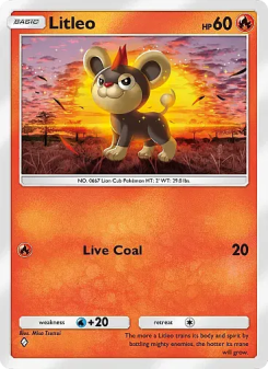 Litleo - pokemon TCG Card