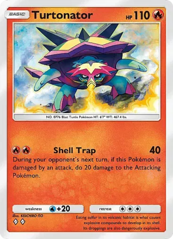 Turtonator - Pokémon TCG Card