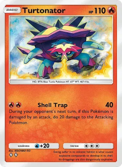 Turtonator - pokemon TCG Card