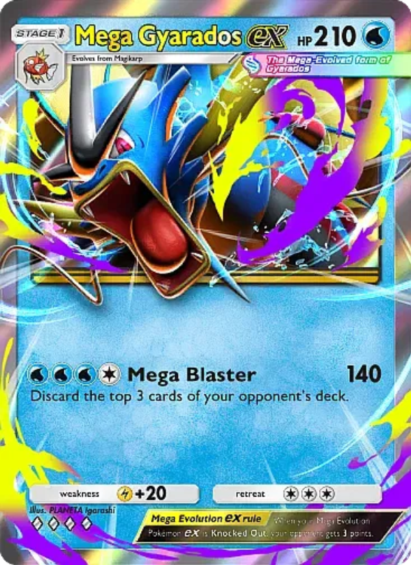 Mega Gyarados ex - Pokémon TCG Card