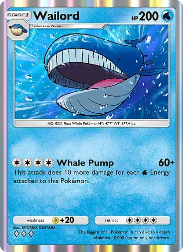 Wailord - Pokémon TCG Card