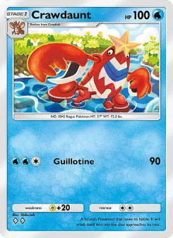 Crawdaunt - pokemon TCG Card