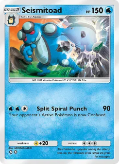 Seismitoad - pokemon TCG Card