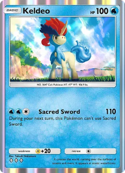 Keldeo - pokemon TCG Card