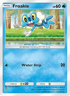 Froakie - pokemon TCG Card