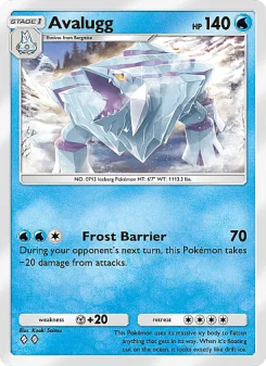 Avalugg - pokemon TCG Card