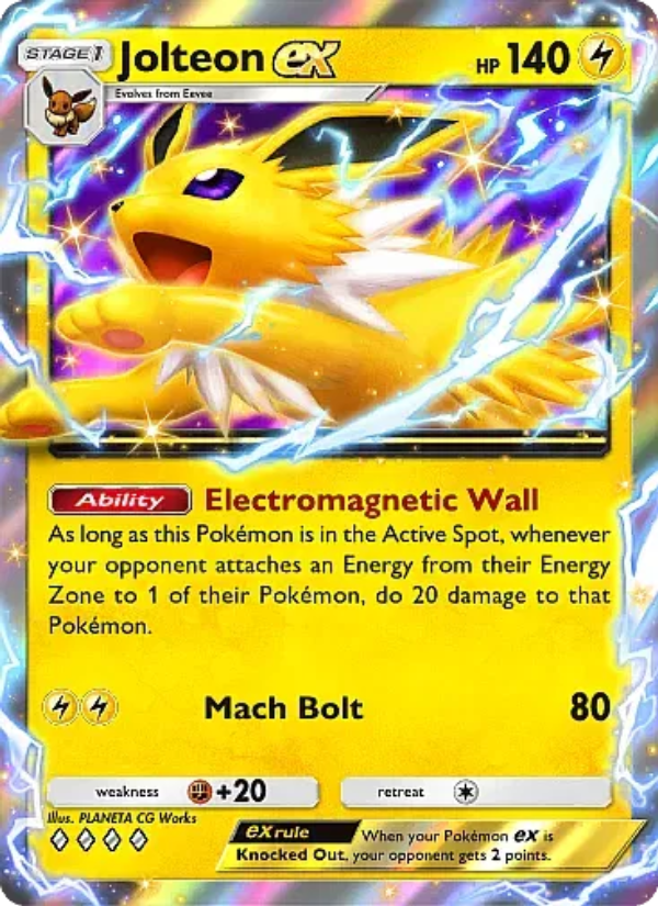 Jolteon ex - Pokémon TCG Card