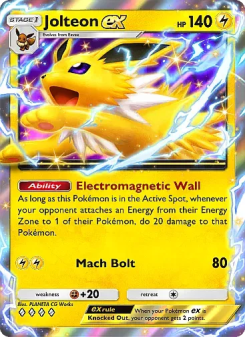 Jolteon ex - pokemon TCG Card