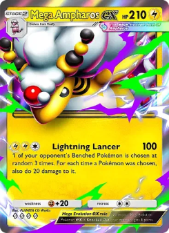 Mega Ampharos ex - pokemon TCG Card