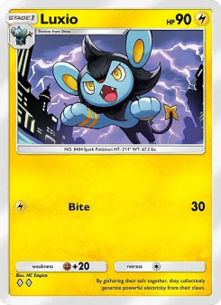 Luxio - pokemon TCG Card