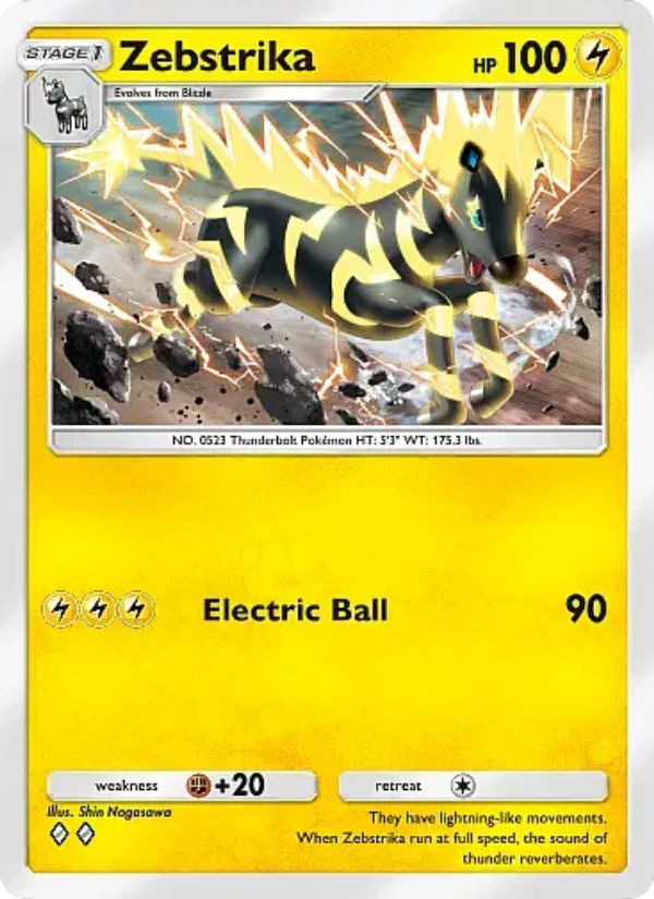 Zebstrika - Pokémon TCG Card