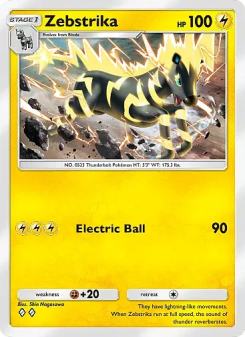 Zebstrika - pokemon TCG Card