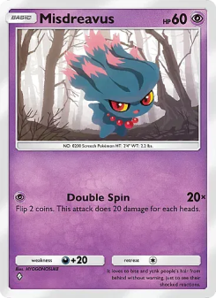 Misdreavus - pokemon TCG Card