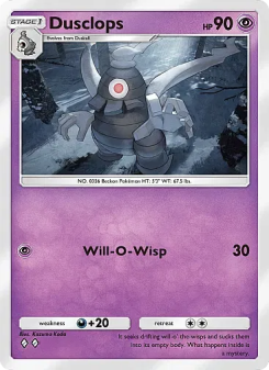 Dusclops - pokemon TCG Card