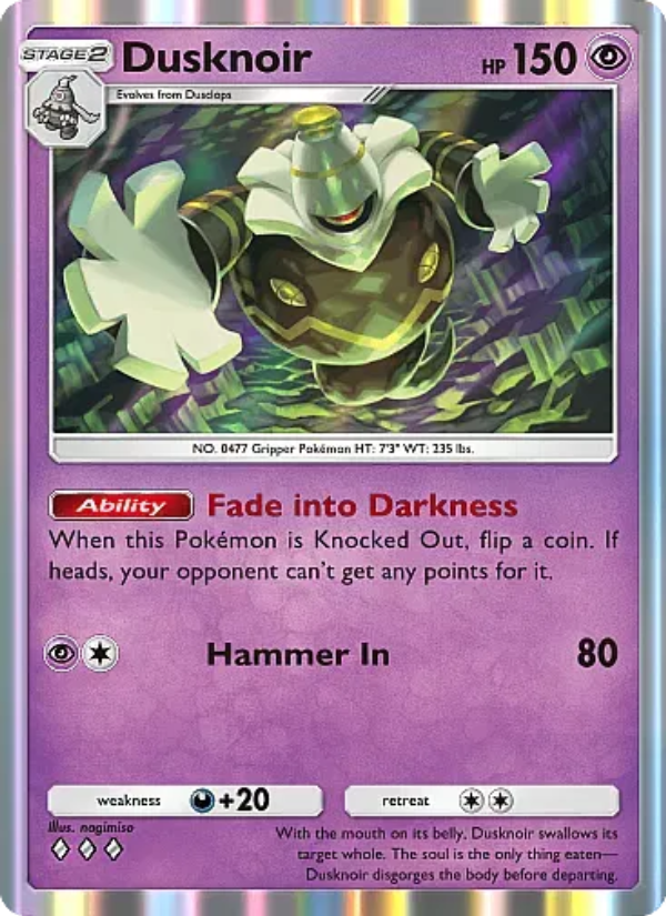 Dusknoir - Pokémon TCG Card
