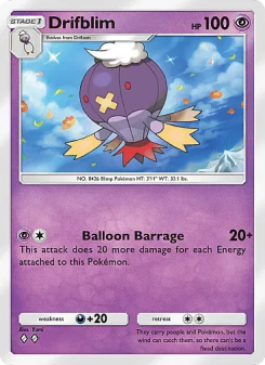 Drifblim - pokemon TCG Card