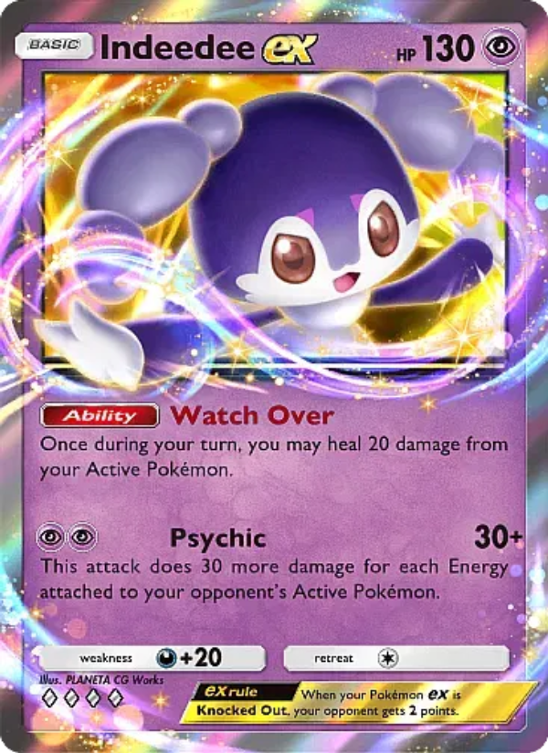 Indeedee ex - Pokémon TCG Card