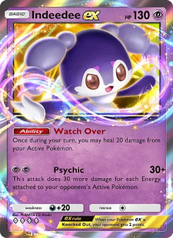 Indeedee ex - pokemon TCG Card